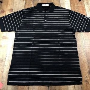 Fairway & Greene Polo Shirt Black white BK11